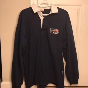 US Rugby Long Sleeve Collar Shirt XL